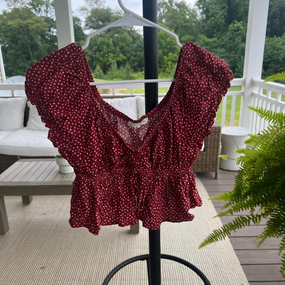 la hearts floral blouse pacsun
